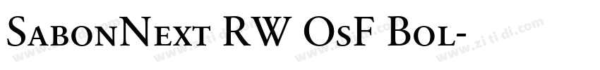 SabonNext RW OsF Bol字体转换 SabonNext RW OsF Bol字体转换
